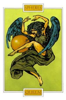 Queen Of Spheres Winged Spirit Tarot Tarot Tarot Decks Tarot Card