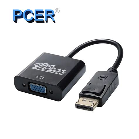 Dp To Vga Adapter Displayport To Vga Converter Dp Cables Adapter Male To Female 1080p For Hdtv