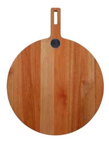 Tabla Pizzera De Corte Madera Con Mango Cm Bbq Grill Rex Color