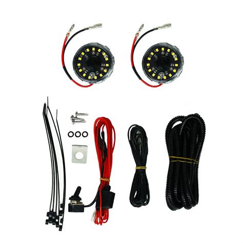 Kc Hilites Cyclone Under Hood Two Led Light Kit V2 Quadratec