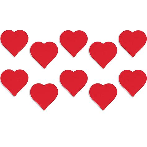 Red Heart Cutouts 10ct Party City Canada