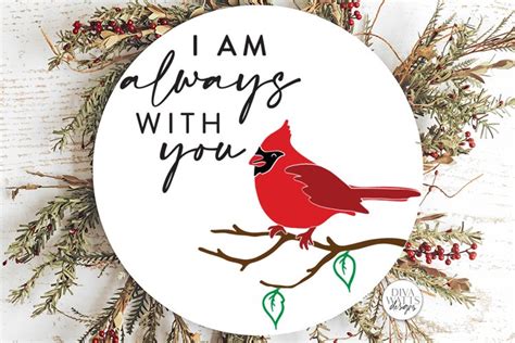 I Am Always With You Svg Red Cardinal Memorial