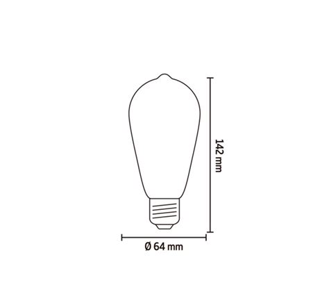 Flex Led Lamp Squirrel Cage Titanium Calex St64 E27 Kynda Light