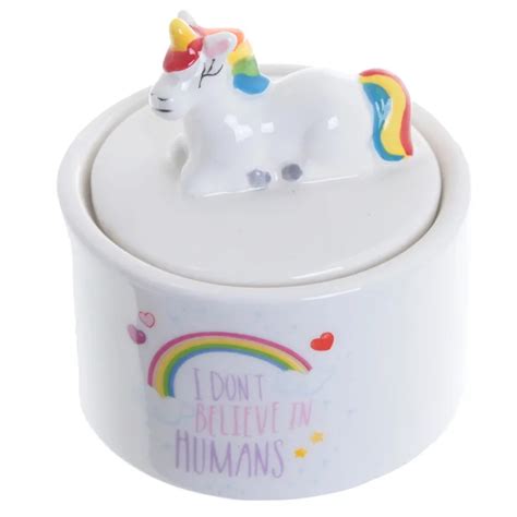 1Piece Rainbow Unicorn Personalised Box Jewellery Box Figurines Vintage ...