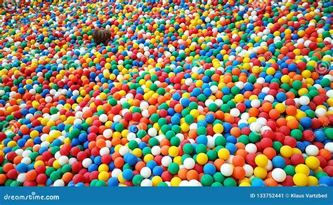 Colorful Plastic Balls Children Playground Stock Image Image Of