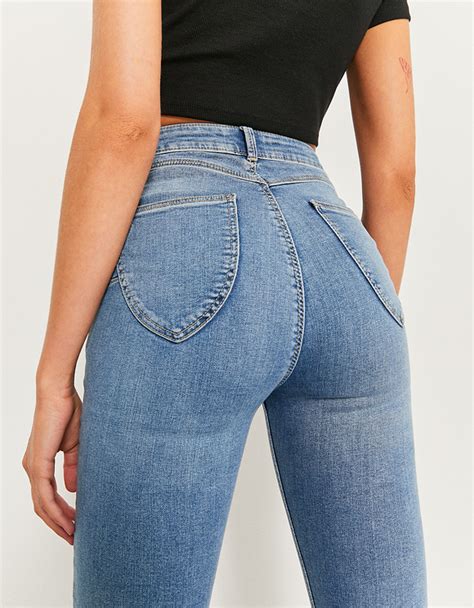 Blue High Waist Push Up Jeans Tally Weijl Online Shop