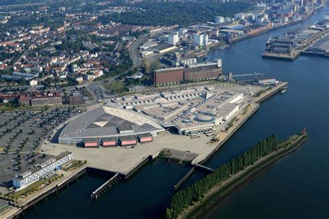 Luftaufnahme Bremen Geb Udekomplex Des Einkaufszentrums Waterfront Im