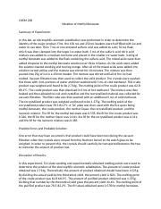 Nitration Of Methyl Benzoate Docx CHEM 238 Nitration Of Methyl