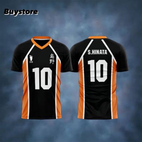 Jual Jersey Anime Voly Haikyuu Karasuno Black Orange Terbaru Free