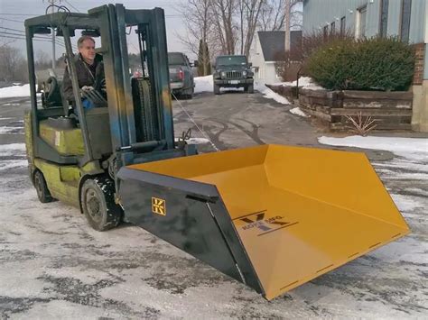 Snow Bucket Quick Attach Snow Plow For Forklifts