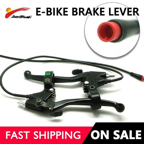 1 Pair Electric Bike Brake Lever For E Scooter Ebike Cut Off Power