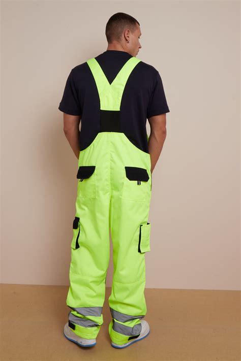 Hi Vis Bib And Brace Overall Yellow Built Tough