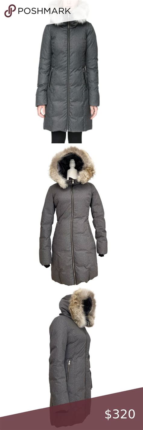 Soia Kyo Women S Fanya Funnel Neck Down Coat Coyote Fur Soia Kyo