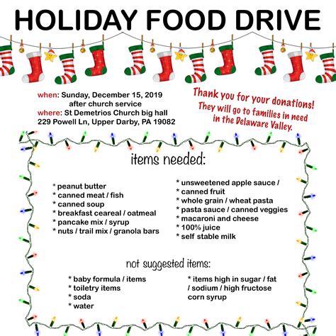 Christmas Food Drive