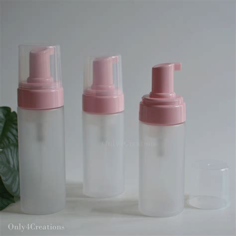 100ml 120ml 150ml Matte Clear Foaming Pump Bottles Pink Etsy