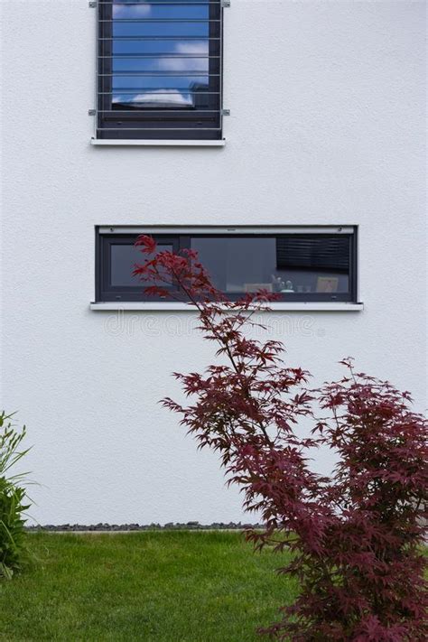 Details Facades Of Modern House Architecture In Rural Countryside At