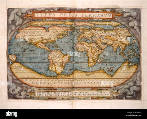 World Map Theatrum Orbis Terrarum Antwerp 1570 Source Maps C 2 C 3