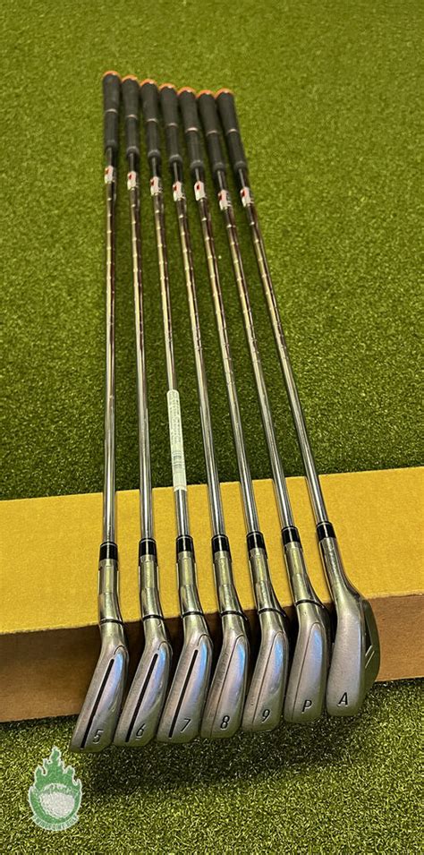 Used Rh Taylormade M6 Irons 5 Pwaw Kbs Max 85g Regular Flex Steel Golf