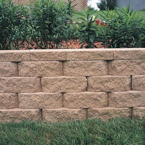 Tan - 11.75 - Retaining Wall Blocks - Wall Blocks - The Home Depot