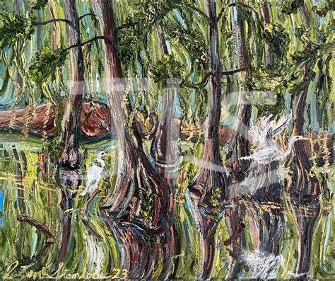 Original Painting of cypress Swamp Florida Cypress Swamp Art, 20 X 24 Canvas - Etsy