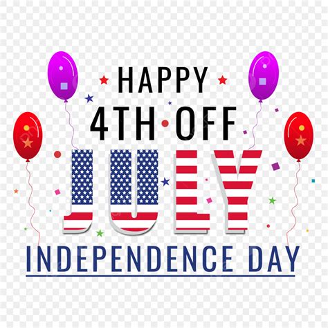 Independent Day Usa Vector Art PNG Illustration American 4th July Usa