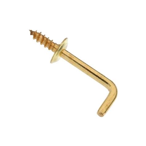 National Hardware N120 006 Shoulder Hook 1 In L Brass