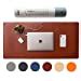 Nordik Leather Desk Mat Cable Organizer Whiskey Brown 89 X 43 Cm