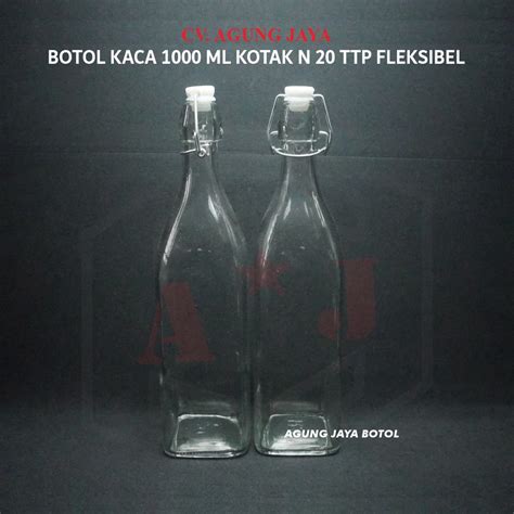 Jual Botol Kaca Kotak N 30 Fleksibel Botol Madu Botol Sirup 250 500 750