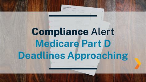 Medicare Part D Deadlines Approaching