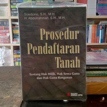 Jual Prosedur Pendaftaran Tanah Soedjono Shopee Indonesia