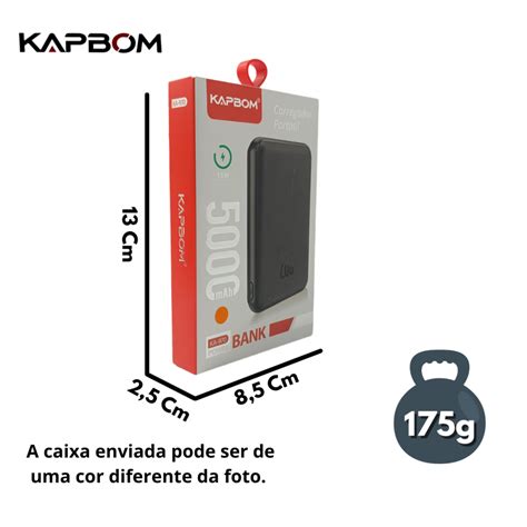 Jonh Variedades Eletrônicos e Acessórios Power Bank por INDUÇÃO Sem