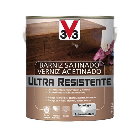 Barniz Interior V33 Ultra Resistente Satinado 2 5l Incoloro Precio