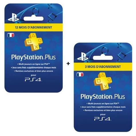 Cdiscount Abonnement Playstation Plus 15 Mois à 59 99