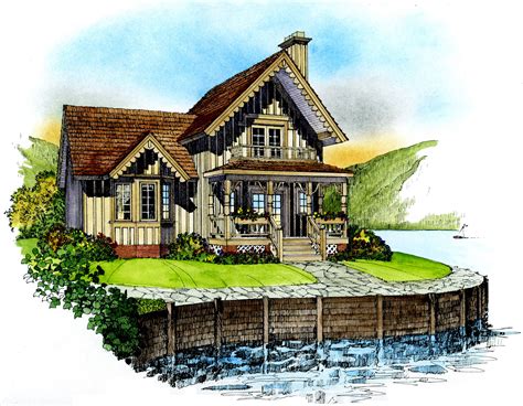 Plan 43018pf Quaint Cottage House Plans Quaint Cottage Victorian House Plan