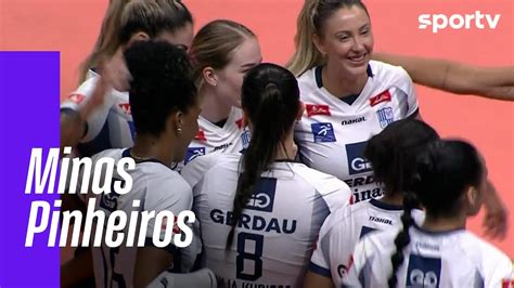 MINAS 3 X 1 PINHEIROS MELHORES MOMENTOS SUPERLIGA FEMININA DE VÔLEI