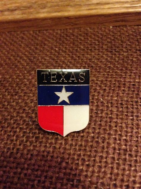 Texas Flag Crest Lapel Pin By Lowlifeknives On Etsy