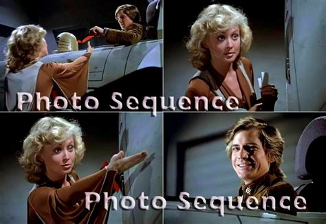 Battlestar Galactica Dirk Benedict Laurette Spang Photo Sequence 03