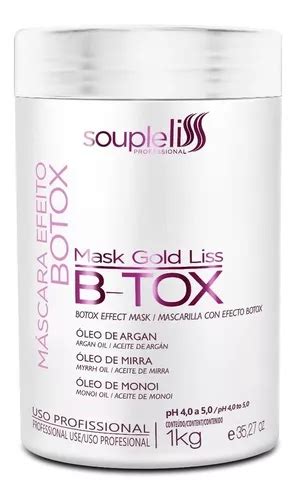 Mask Gold Liss B Tox Soupleliss Profissional 1kg Frete Grátis