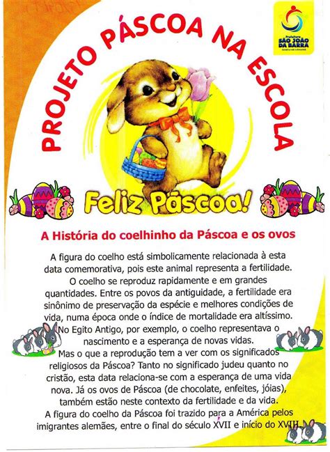 Escola Chrisanto PROJETO PÁSCOA NA ESCOLA