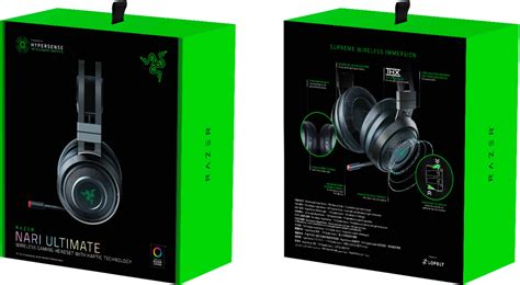 Best Buy: Razer Nari Ultimate Wireless Gaming Headset for PC, PS5, and ...