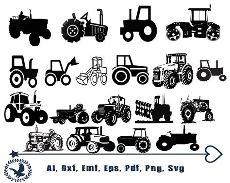 Tractor Svg Tractor Clipart Tractor Cut Files For Etsy