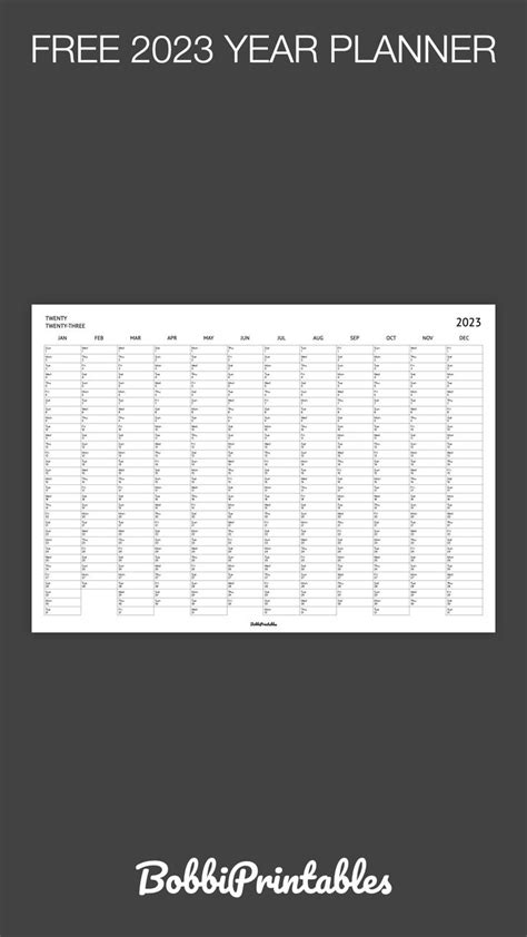 Free 2024 Printable Year Planner