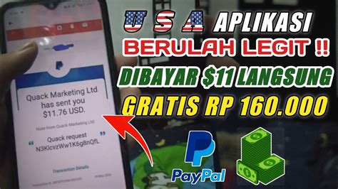 Legit Baru Install Hari Dapat Saldo Paypal Gratis Aplikasi