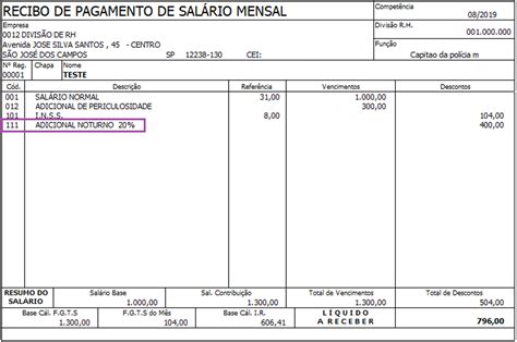 Fp Folha De Pagamento Mensal Evento De Adiantamento