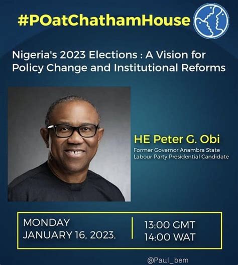 Peter Obi S Updates And Full Time Supporter On Twitter RT PeterObi