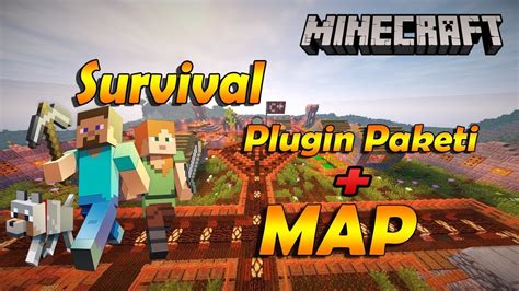 DÜNYANIN EN İYİ SURVİVAL PLUGİN PAKETİ MAP PAKETİ Minecraft YouTube