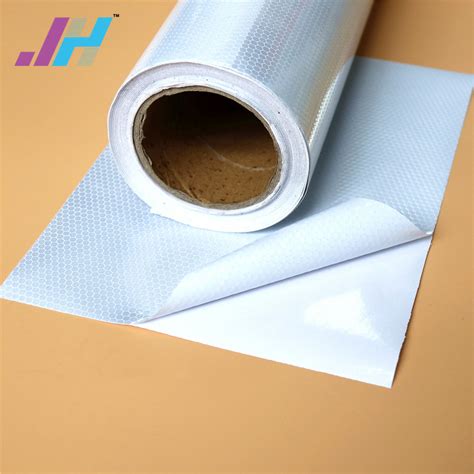 White Honeycomb Reflective Self Adhesive Vinyl Pvc Reflective Vinyl