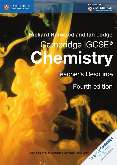 Cambridge Igcse Chemistry Teachers Resource Fourth Edition By