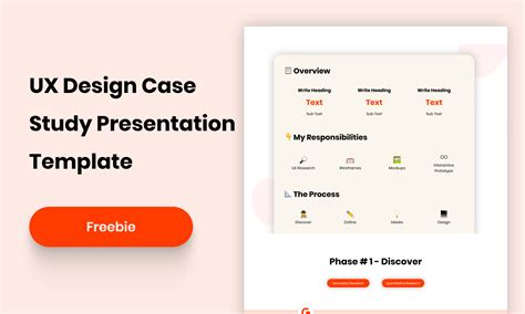 UX Case Study Template Figma