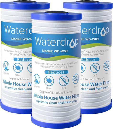 3M Aqua Pure AP810 Whole House Water Filter Cartridge AP801 6 PACK Home